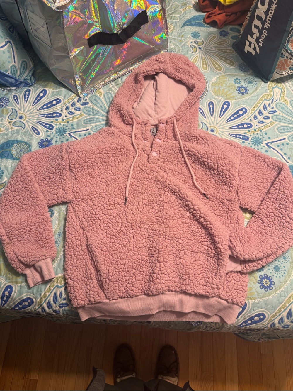 Zella Pink Sherpa Hoodie
